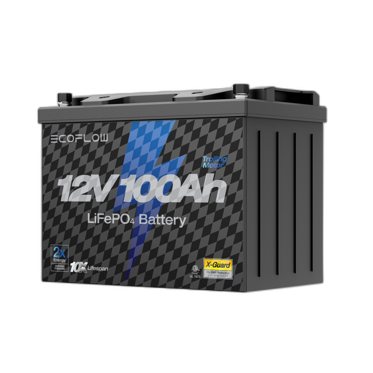 Load image into Gallery viewer, EcoFlow 12V 100Ah Lithium Trolling Motor Battery