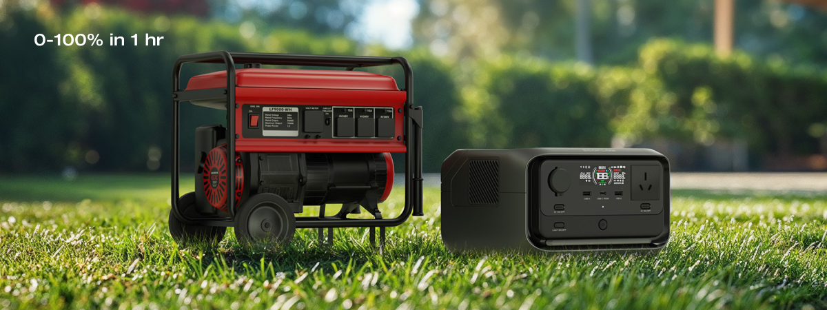 4 charging options, safely charge 0-100% in 1 hr