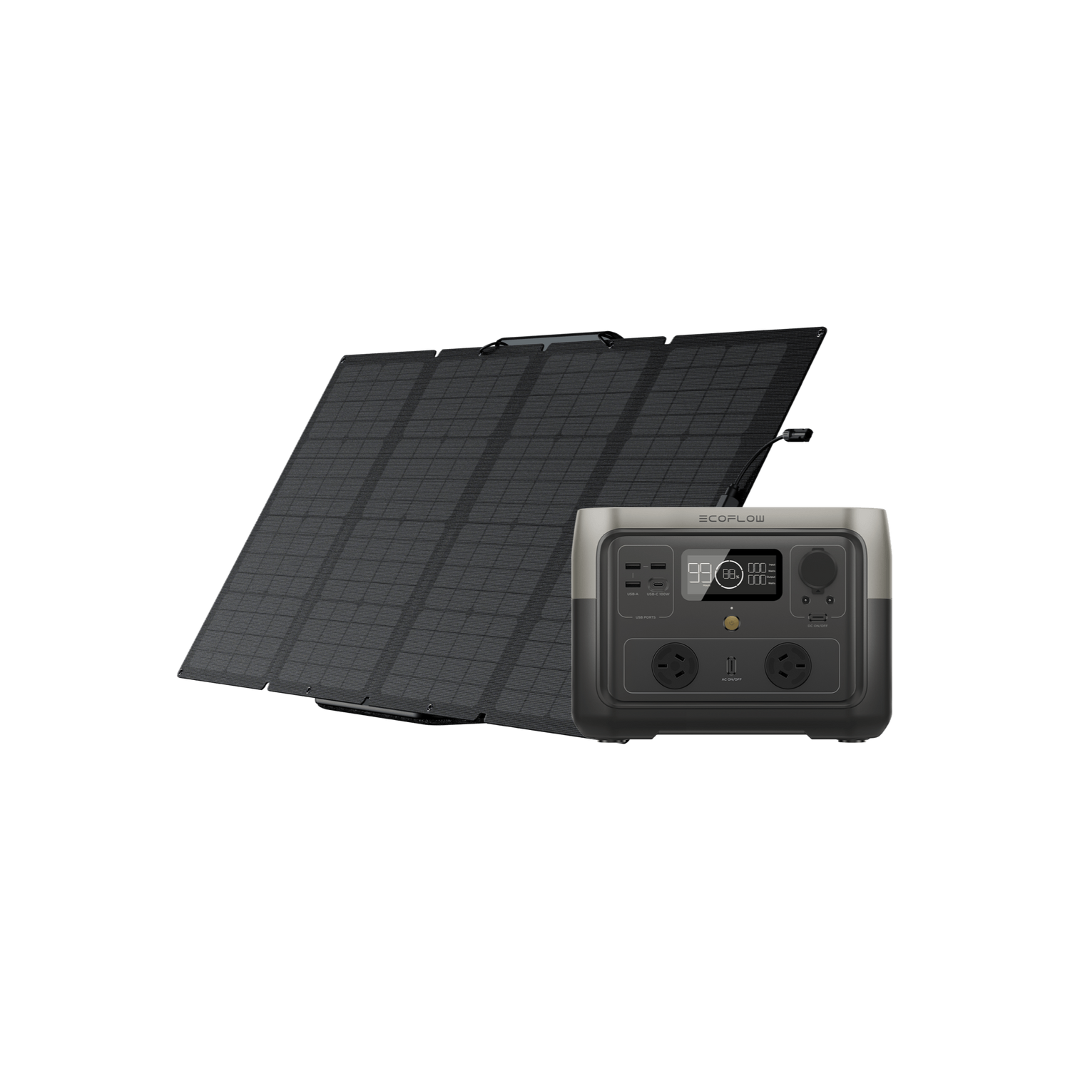 Load image into Gallery viewer, EcoFlow RIVER 2 Max Solar Generator ( Single-facial PV160W)
