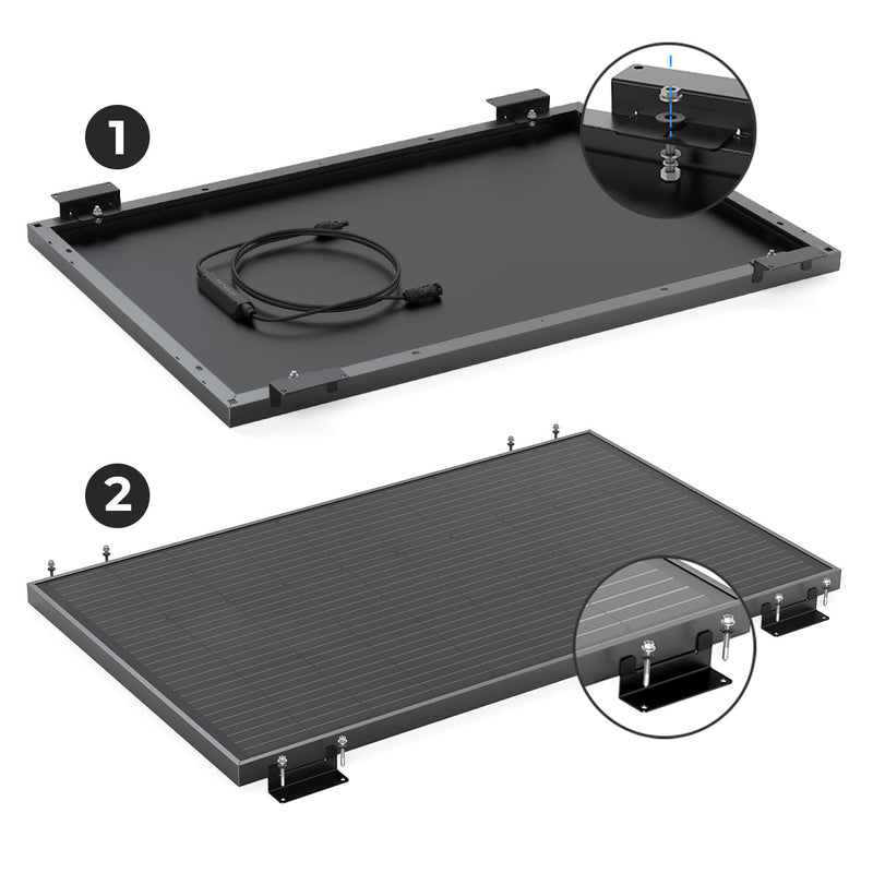 Load image into Gallery viewer, EcoFlow Rigid Solar Panel Mounting Feet
