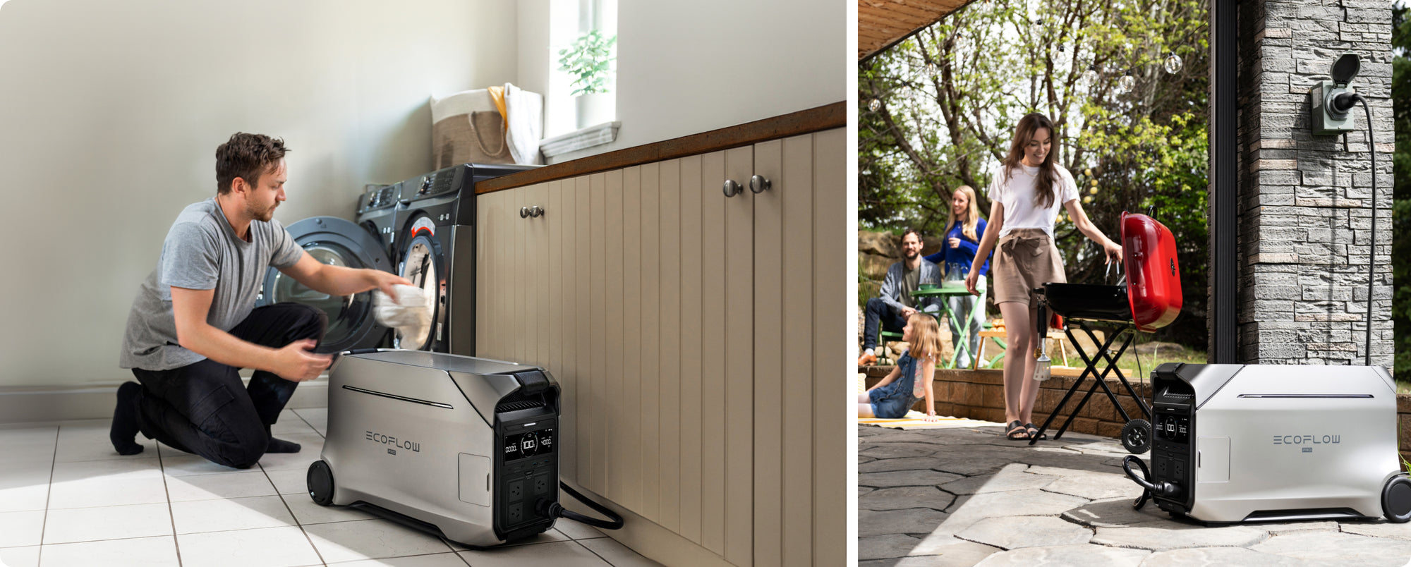 EcoFlow DELTA Pro 3 keeping home appliances running during a power outage