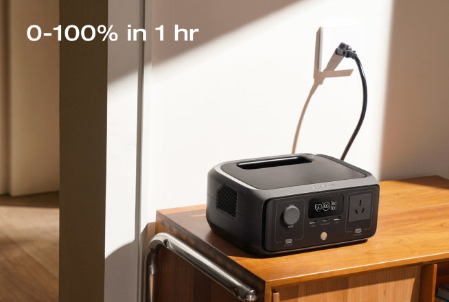 4 charging options, safely charge 0-100% in 1 hr