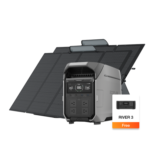 EcoFlow DELTA Pro 3 Solar Generator (PV400W)