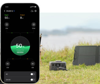 Take control with the Ecoflow app.