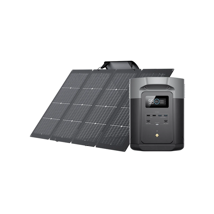 EcoFlow DELTA 2 Max (1900) Solar Generator (Bi-facial PV220W)