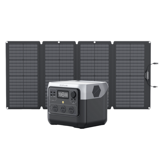 EcoFlow RIVER 2 Pro Solar Generator (PV160W)-Get Free Camping Light