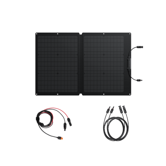 60W + Solar Extension Cable + Solar to XT60 Charging Cable（5m）